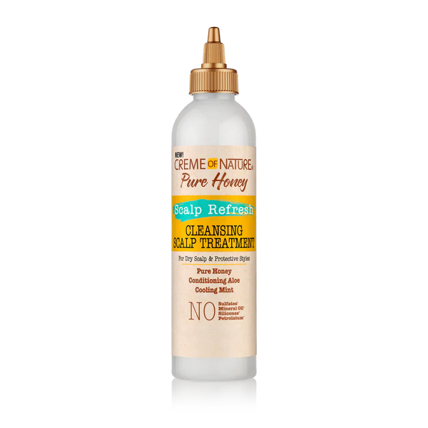 CREME OF NATURE PURE HONEY Scalp Refresh Cleansing Scalp Treatment -8 oz