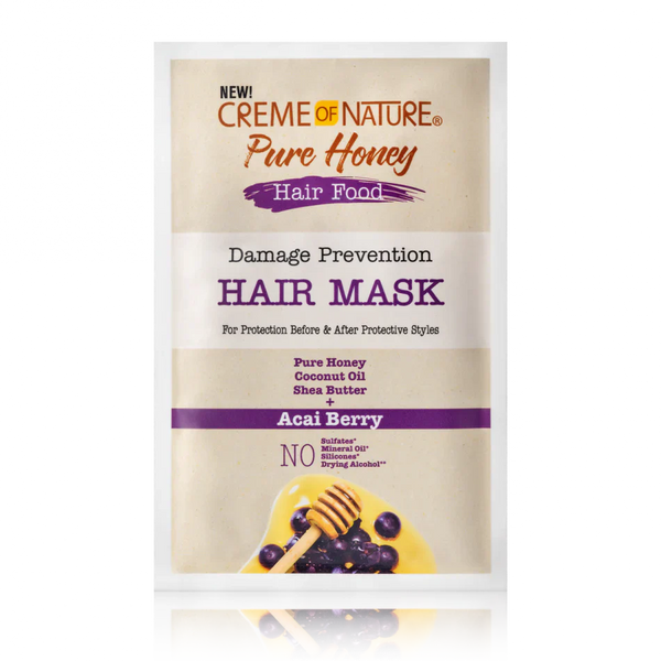 CREME OF NATURE PURE HONEY Hair Food Damage Prevention Hair Mask 1.7 oz