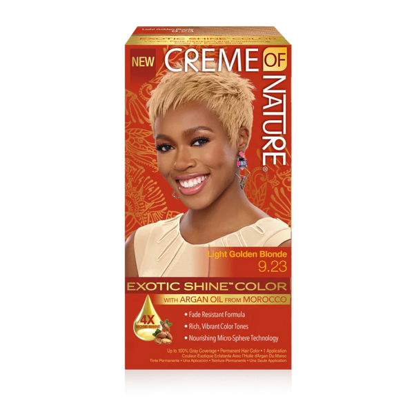 CREME OF NATURE ARGAN OIL FROM MOROCCO Exotic Shine Color with Argan Oil from Morocco 9.23 Light Golden Blonde