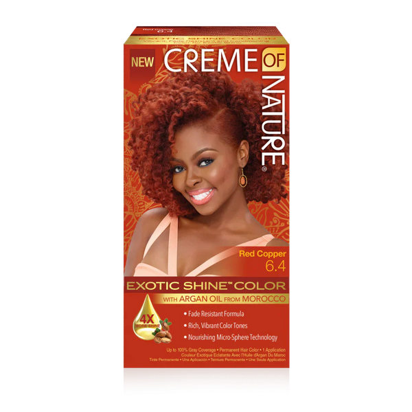 CREME OF NATURE ARGAN OIL FROM MOROCCO Exotic Shine Color with Argan Oil from Morocco 6.4 Red Copper