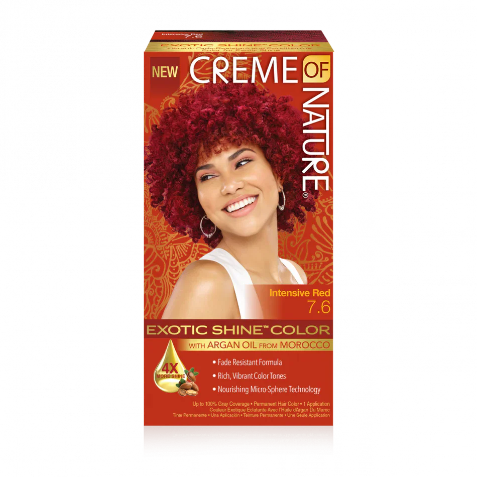 CREME OF NATURE ARGAN OIL FROM MOROCCO Exotic Shine Color with Argan Oil from Morocco 7.6 Intensive Red