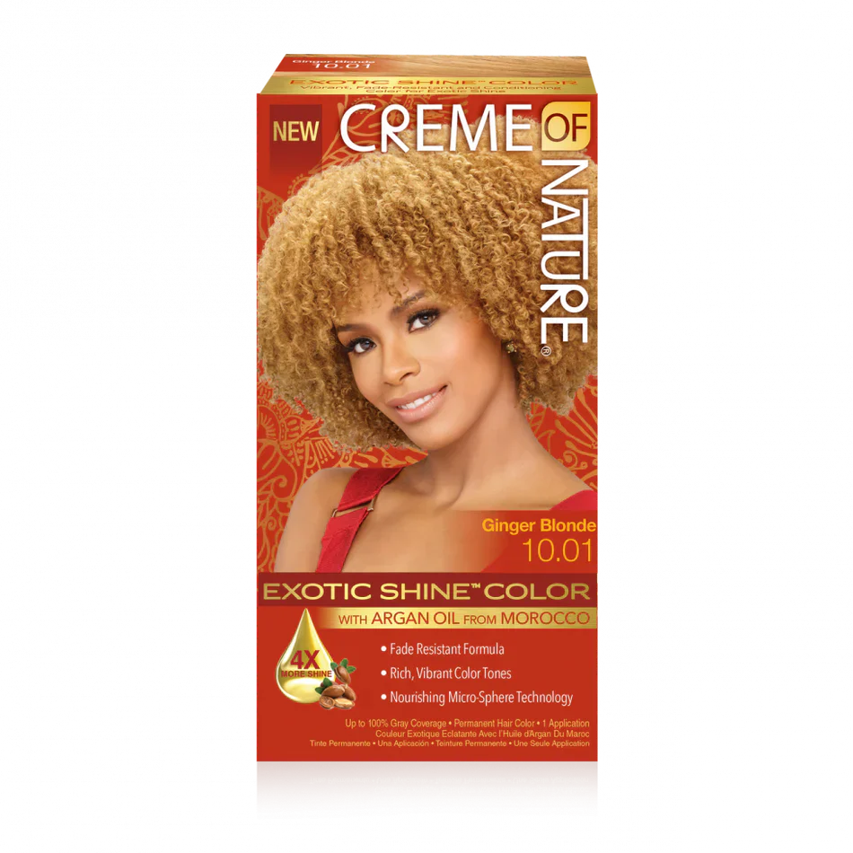 CREME OF NATURE ARGAN OIL FROM MOROCCO Exotic Shine Color with Argan Oil from Morocco 10.01 Ginger Blonde