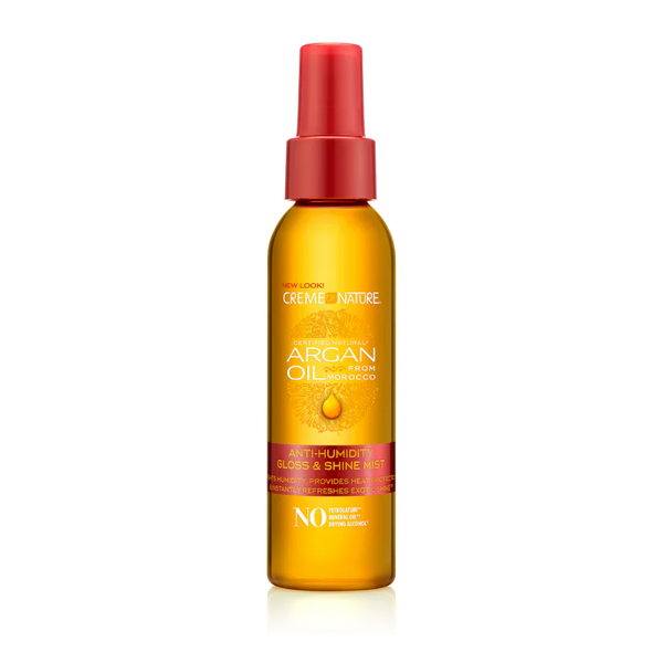CREAME OF NATURE ARGAN OIL FROM MOROCCO Anti-Humidity Gloss & Shine Mist 4 oz