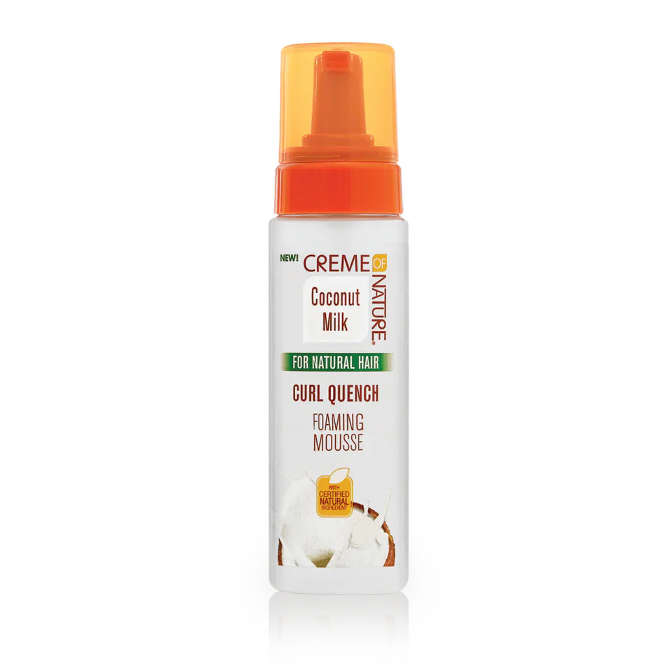 CREME OF NATURE Coconut Milk Curl Quench Foaming Mousse 7 OZ
