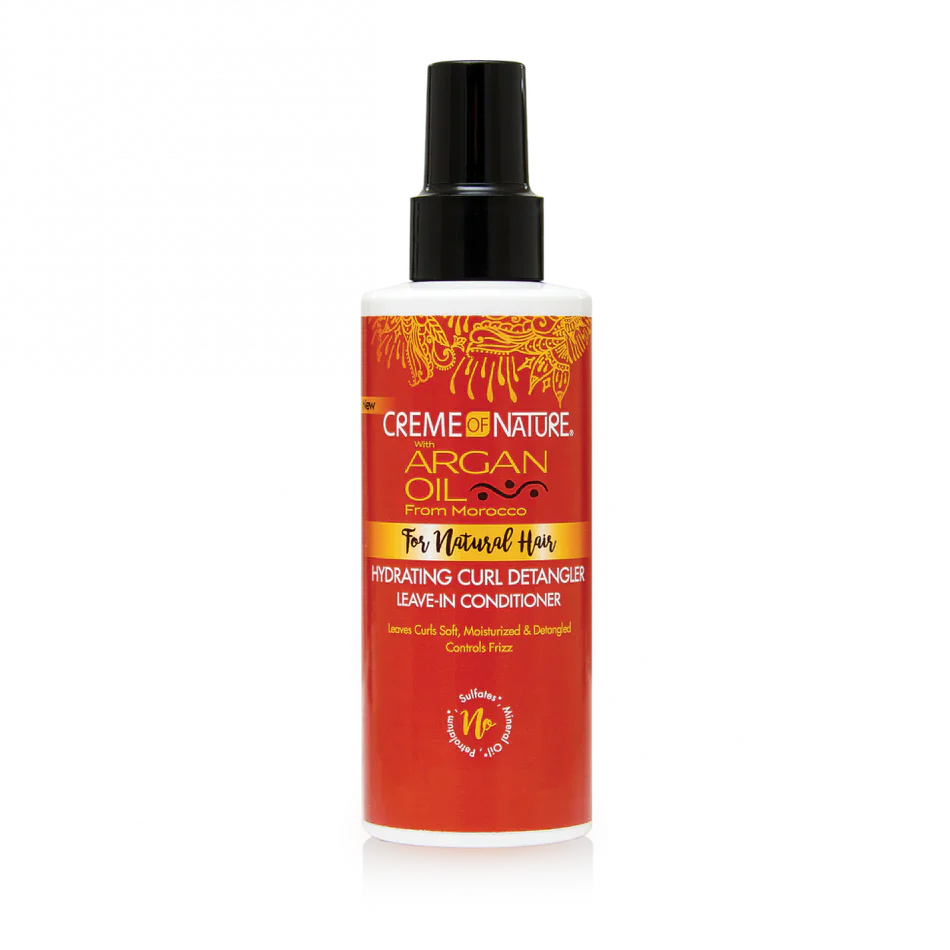 CREME OF NATURE ARGAN OIL FROM MOROCCO FOR NATURAL HAIR Hydrating Curl Detangler Leave-In Conditioner 5.1 OZ