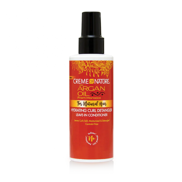 CREME OF NATURE ARGAN OIL FROM MOROCCO FOR NATURAL HAIR Hydrating Curl Detangler Leave-In Conditioner 5.1 OZ