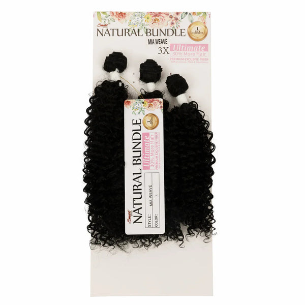 SMART NATURAL BUNDLE ULTIMATE PREMIUM EXCUSIVE FIBER SOFT & LUSCIOUS SUPER SOFT 3X Mia Weave 18″x20″x22″