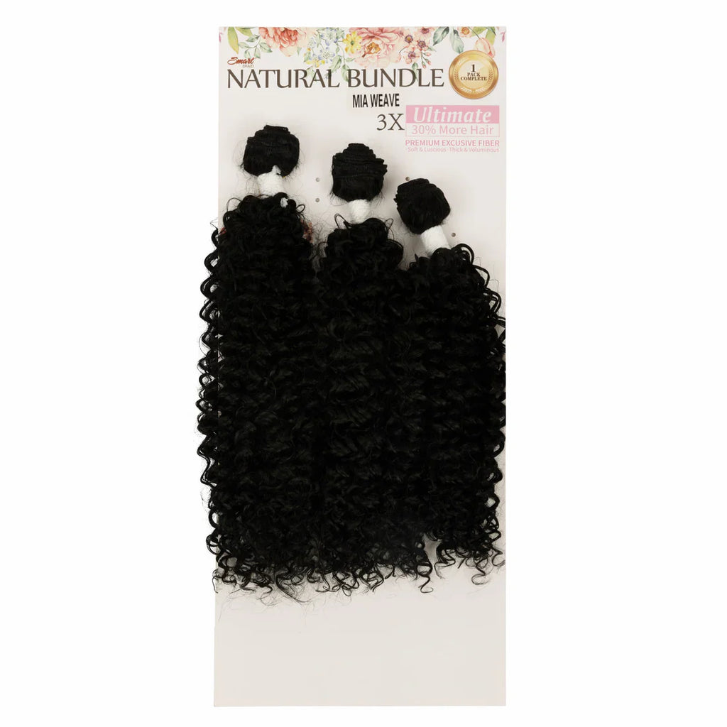 SMART NATURAL BUNDLE ULTIMATE PREMIUM EXCUSIVE FIBER SOFT & LUSCIOUS SUPER SOFT 3X Mia Weave 18″x20″x22″