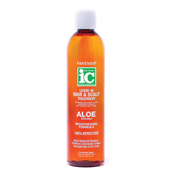 IC FANTASIA LEAVE-IN MOISTURIZER HAIR & SCALP TREATMENT WITH ALOE COMPLEX 12 OZ.