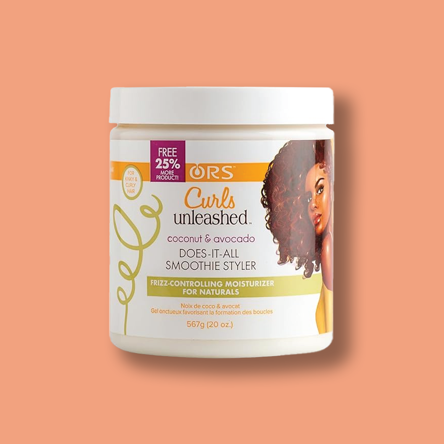 Curls Unleashed Coconut and Avocado Does It All Smoothie Styler 567g
