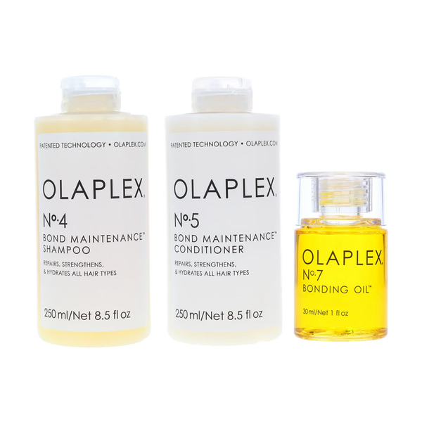 Olaplex No.4 Bond Maintenance Shampoo 8.5 oz, No. 5 Bond Maintenance Conditioner 8.5 oz & No. 7 Bonding Oil 1 oz Combo Pack