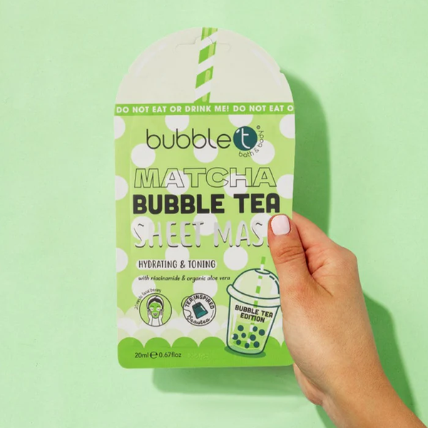 bubble t bath & body Matcha Bubble Tea Sheet Mask