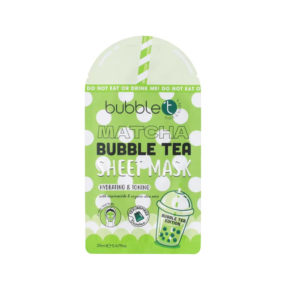 bubble t bath & body Matcha Bubble Tea Sheet Mask