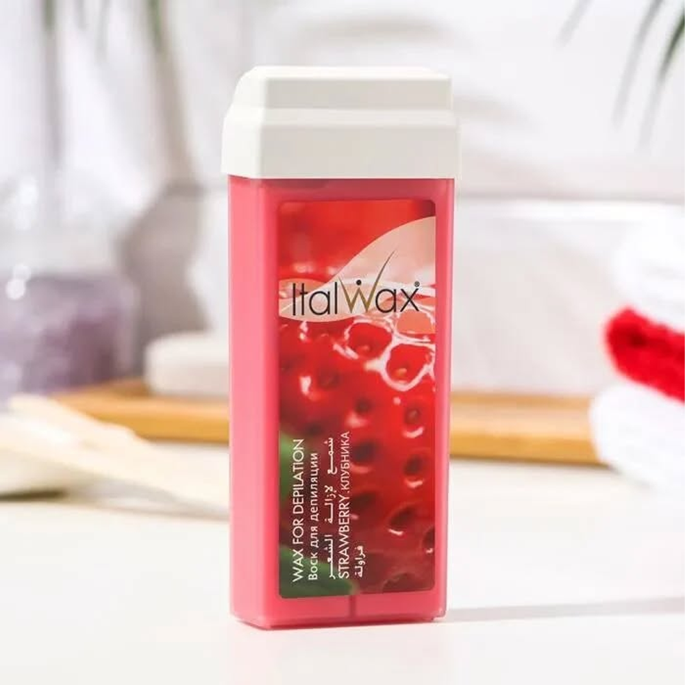 ItalWax Strawberry Roll-On Wax for Depilation