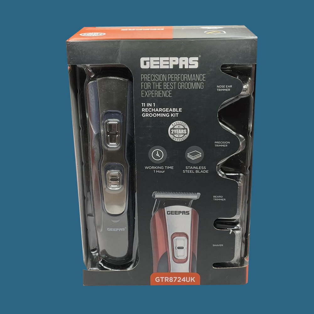 Geepas GTR8724UK 11-in-1 Rechargeable Grooming Kit