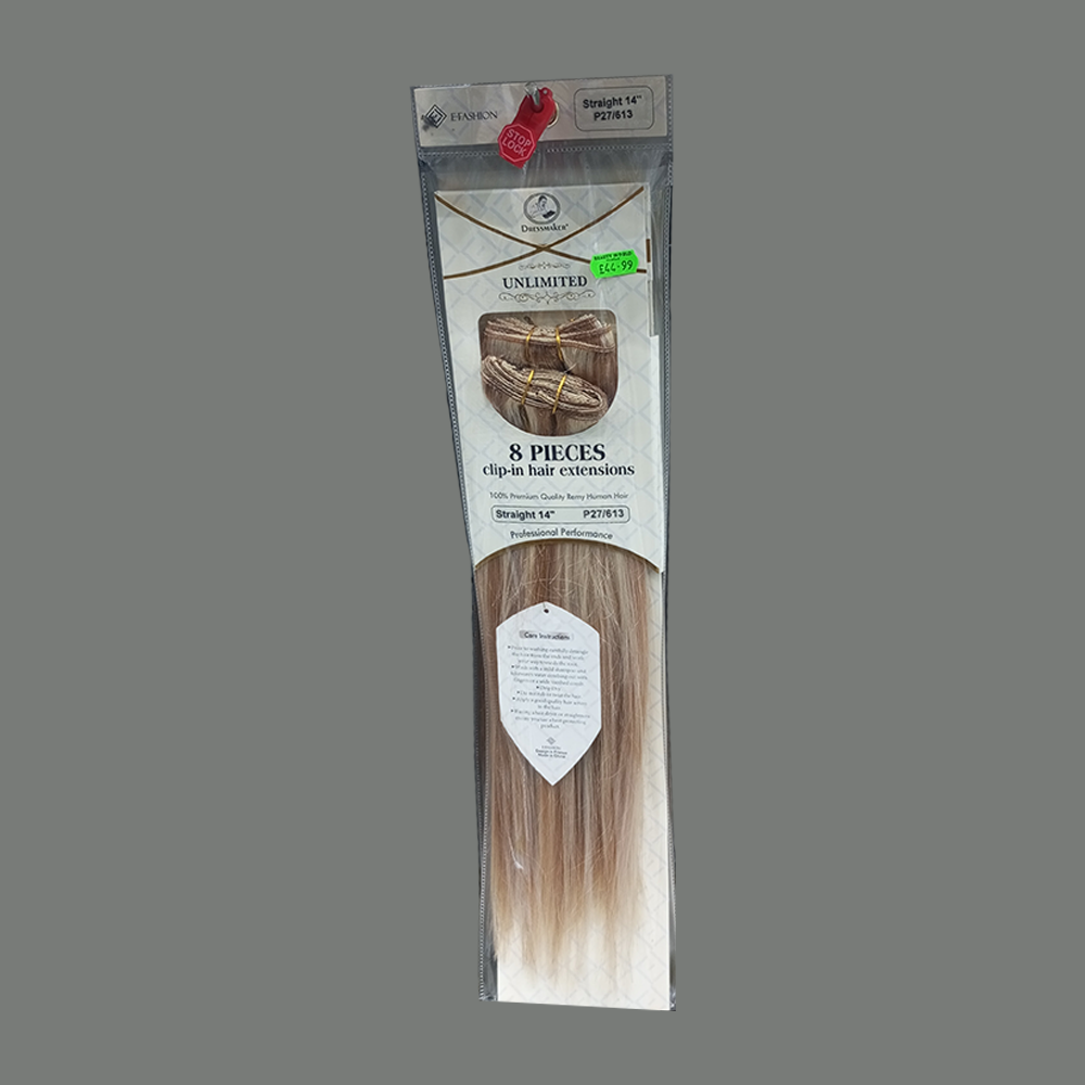 FASHION UNLIMITED 8 PIECES Clip-In Hair Extensions