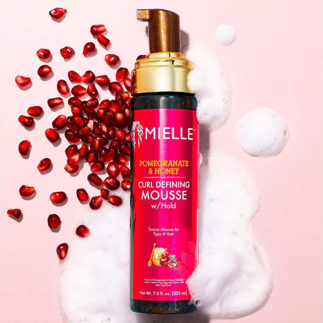 MIELLE POMEGRANATE & HONEY CURL DEFINING MOUSSE WITH HOLD -7.5 oz