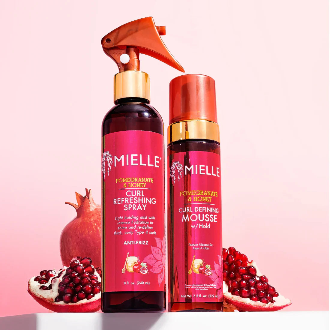 MIELLE POMEGRANATE & HONEY CURL DEFINING MOUSSE WITH HOLD -7.5 oz