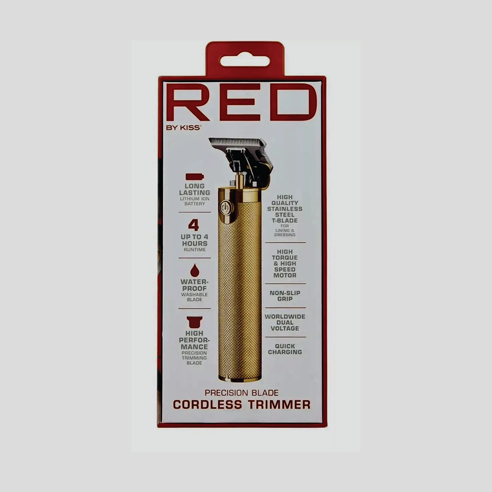 RED by Kiss Precision Blade Cordless Trimmer Men's Grooming Kit Water Proof
