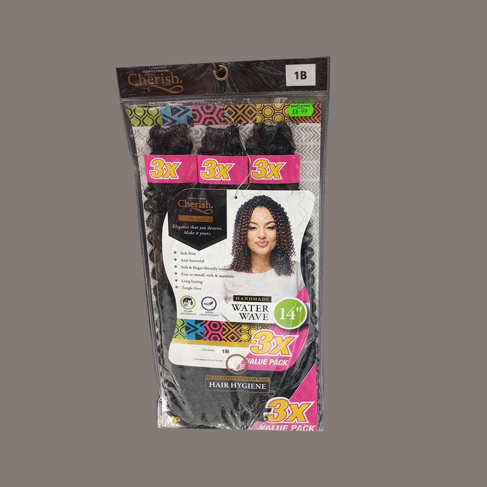 Cherish 3X Handmade Water Wave Braiding Hair - 14 inch
