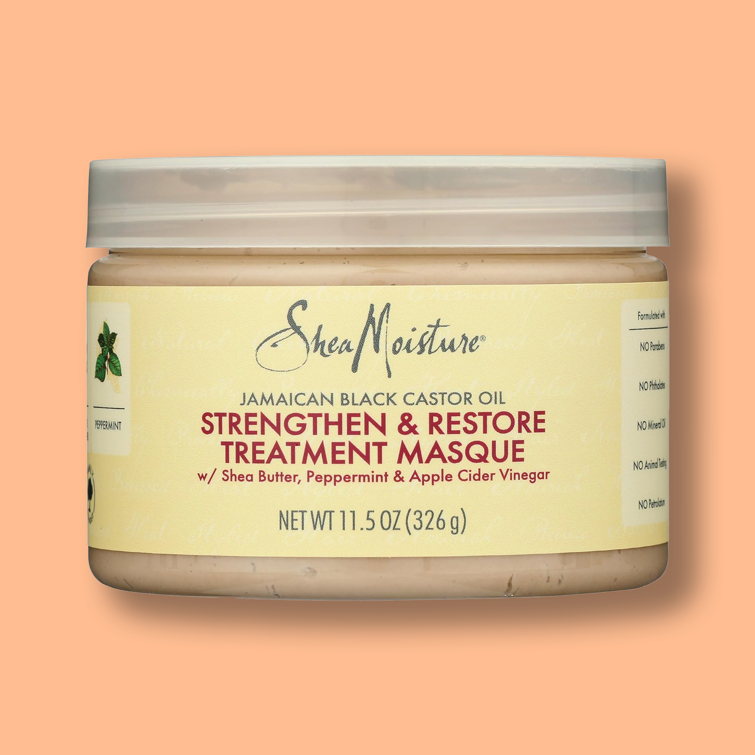 Shea Moisture Jamaican Black Castor Oil Strengthen & Restore Treatment Masque 12 Oz 326ml