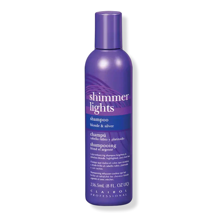 CLAIROL SHIMMER LIGHTS SHAMPOO BLONDE AND SILVER