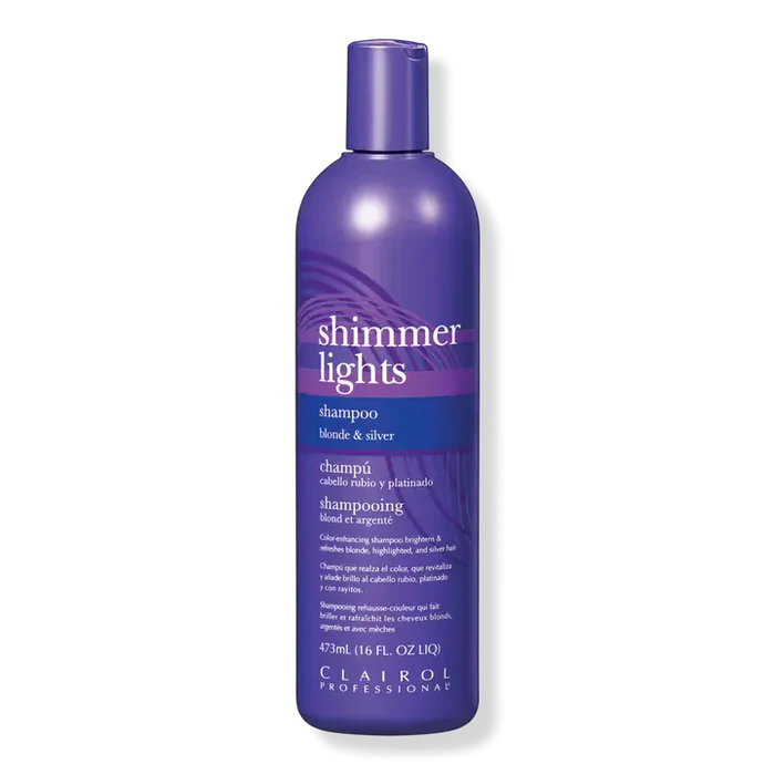 CLAIROL SHIMMER LIGHTS SHAMPOO BLONDE AND SILVER