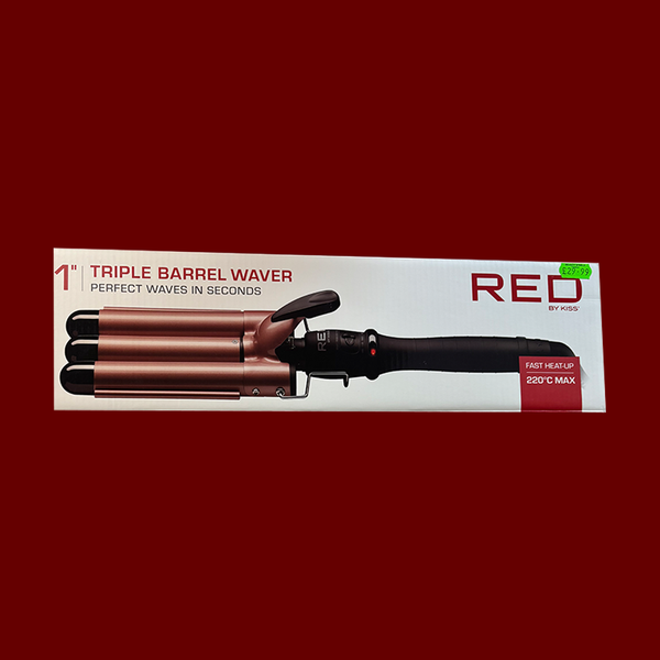 Red by Kiss 1" Triple Barrel Waver