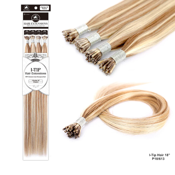 DRESSMAKER 100 % HUMAN REMY EUROPEAN I-TIP HAIR EXTENSIONS STRAIGHT[100PCS]