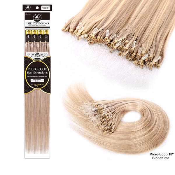 DRESSMAKER 100 % HUMAN REMY EUROPEAN MICRO-[LOOP 100PCS]STRAIGHT HAIR EXTENSIONS