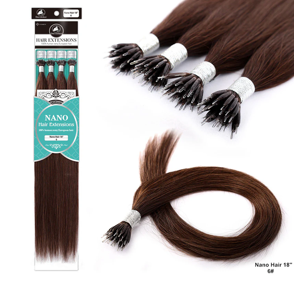 DRESSMAKER 100 % HUMAN REMY EUROPEAN NANO HAIR EXTENSIONS STRAIGHT[100PCS]