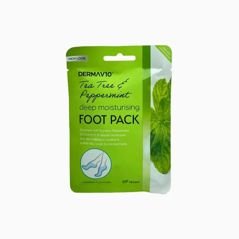 DERMAV10 Deep Moisturising Foot Packs – Intensive Care for Tired, Dry Feet