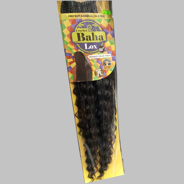 BAHA Crochet Lox - Premium Kanekalon Fibre, 22 inches (Double Value Pack)