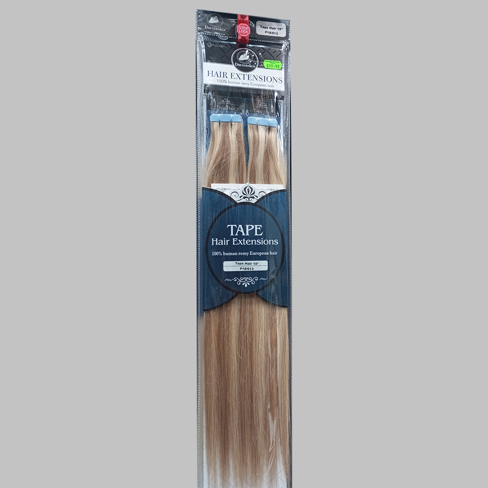 Tape Hair Extensions – 100% Human Remy European Hair 18 Inches