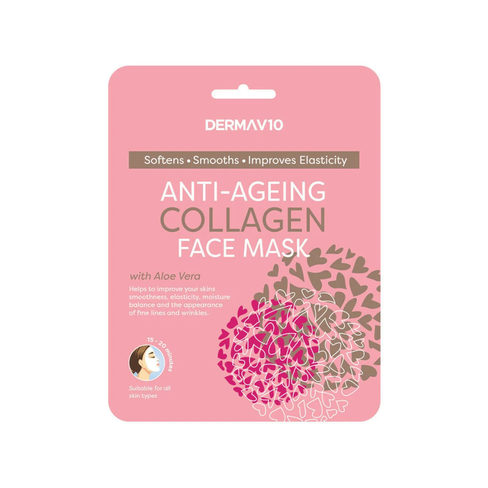 DERMAV10 Anti-Ageing Collagen Face Mask