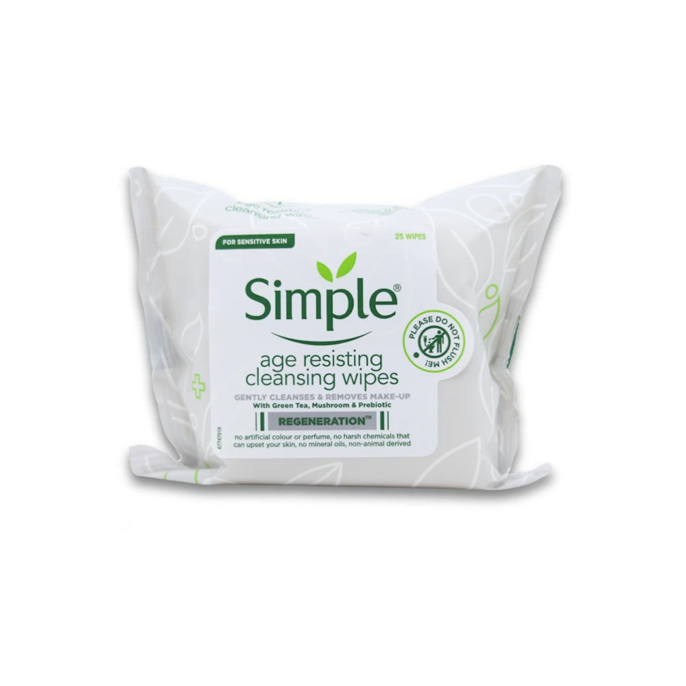 Simple Age Resisting Cleansing Wipes