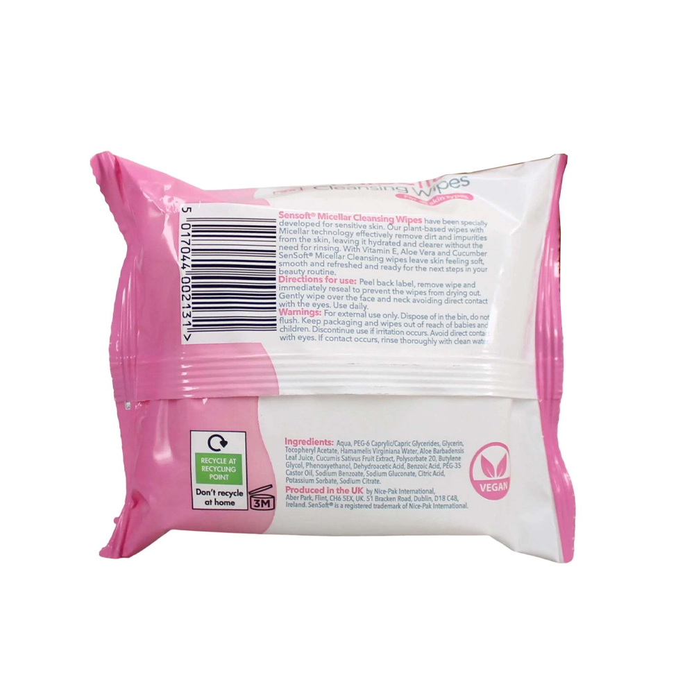 Sensoft Micellar Cleansing Wipes