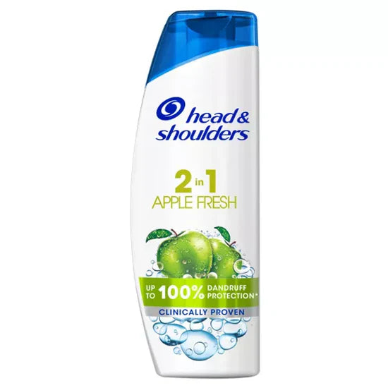 Head & Shoulders Apple Fresh 2in1 Anti-Dandruff Shampoo and Conditioner For Dry Hair And Scalp-400ML
