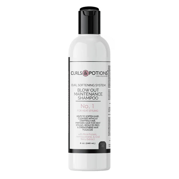CURLS & POTIONS BLOW OUT MAINTENANCE SHAMPOO NO. 1-8 OZ