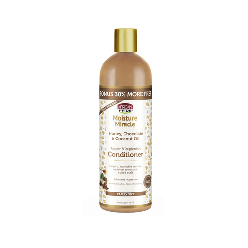 African Pride Moisture Miracle Honey & Coconut Oil Nourish & Shine Shampoo & Conditioner