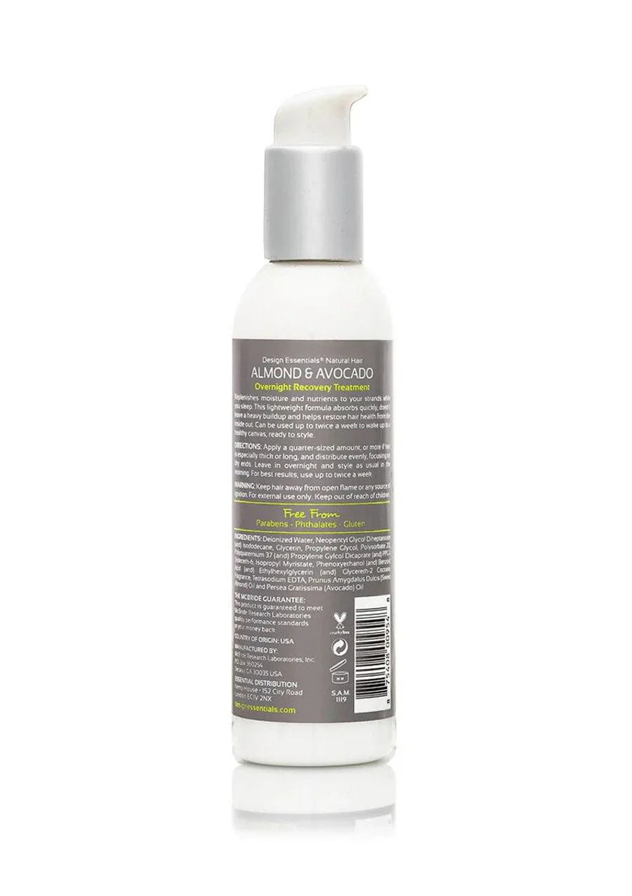 DESIGN ESSENTIALS ALMOND AVOCADO Overnight Recovery Treatment 6oz