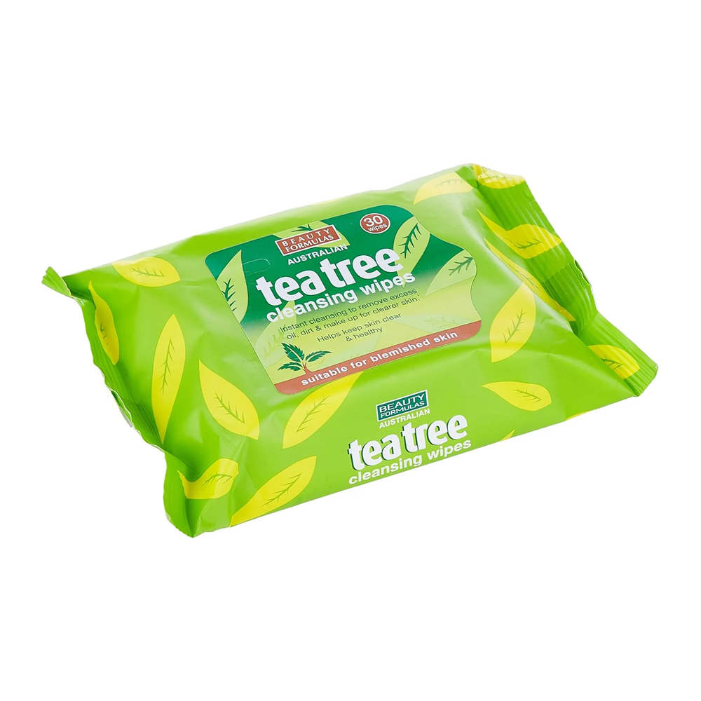 Beauty Formulas Australian Tea Tree Cleansing Wipes