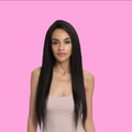 SLEEK LUNA STRAIGHT VIRGIN GOLD HUMAN HAIR LACE FRONT / FREE PARTING WIG