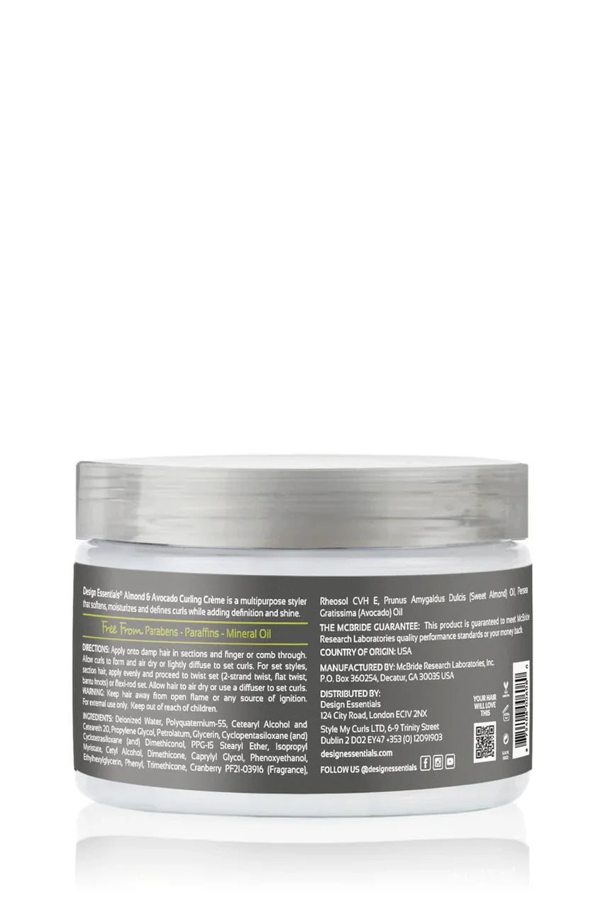 DESIGN ESSENTIALS Almond & Avocado Curling Crème-12 oz