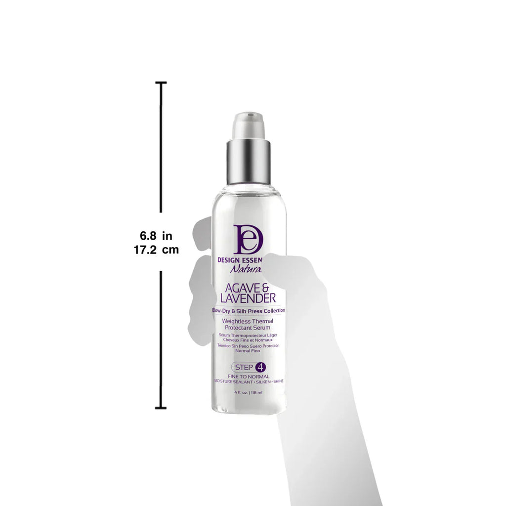 DESIGN ESSENTIALS Agave & Lavender Weightless Thermal Protectant Serum 4 OZ