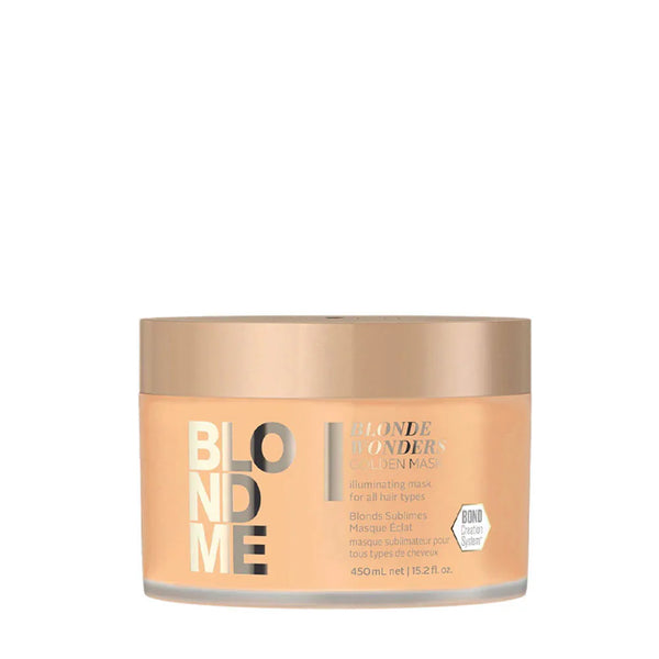 SCHWARZKOPF BLONDME BONDE WONDERS GOLDEN MASK 450ML - ILLUMINATING MASK FOR BLOND HAIR