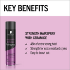 SCHWARZKOPF HAIR SPRAY CERAMIDE COMPLEX STRENGTH 400 ML