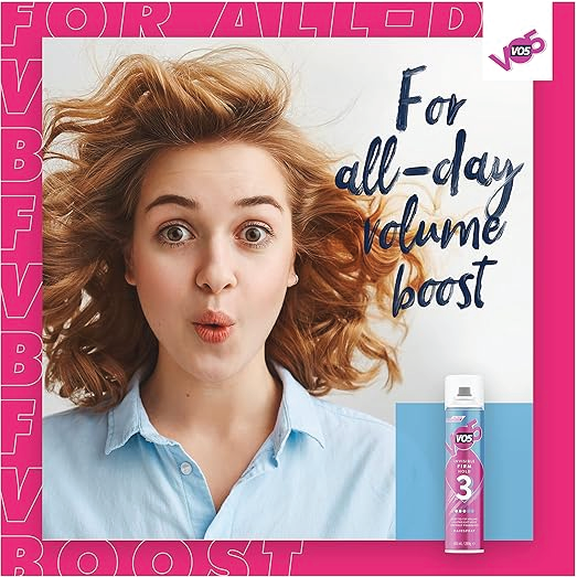 VO5 invisible Firm Hold 3 Hair Spray coconut fragrance light weight Hold 400ml