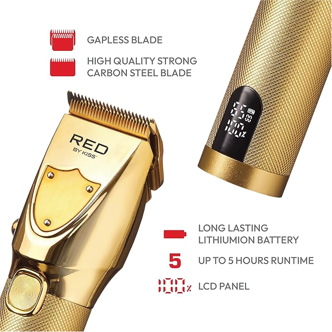 RED By Kiss USB Ultra Cleancut Cordless Clipper (CC11)