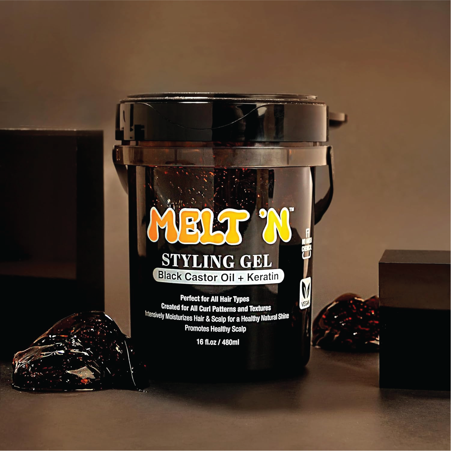 EBIN NEW YORK Melt'n Styling Gel Keratin and Black Castor Oil